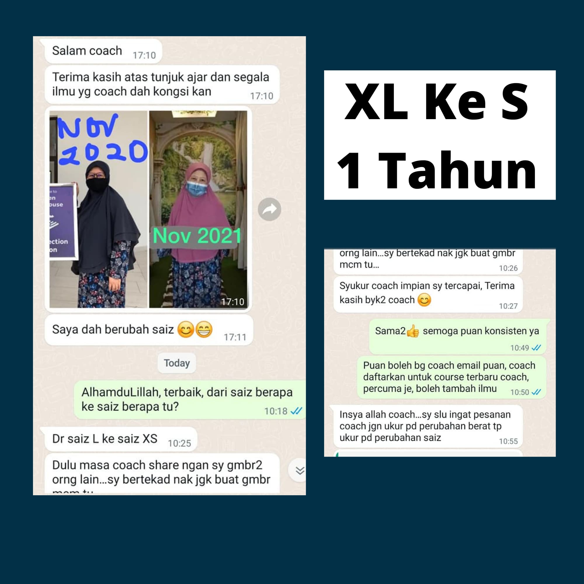 Perkongsian transformasi pelajar 4, wajah ditutup atau dikaburkan