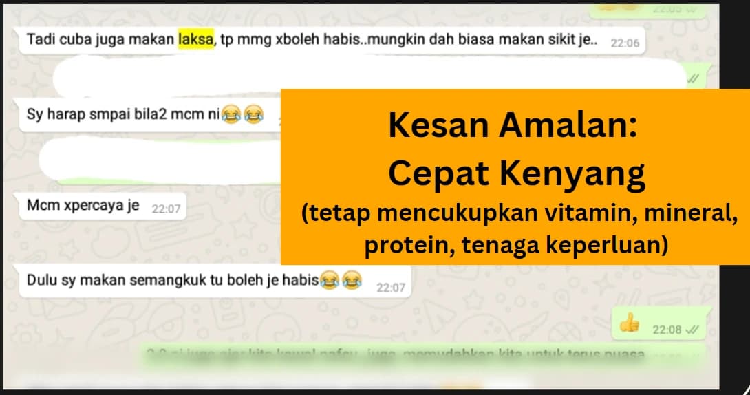 Screenshot perkongsian pelajar 13 daripada bimbingan Coach Akmal terdahulu