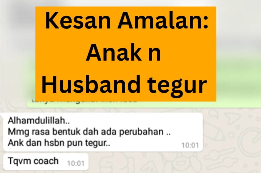 Screenshot perkongsian pelajar 18 daripada bimbingan Coach Akmal terdahulu