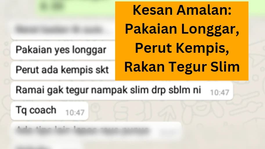 Screenshot perkongsian pelajar 20 daripada bimbingan Coach Akmal terdahulu
